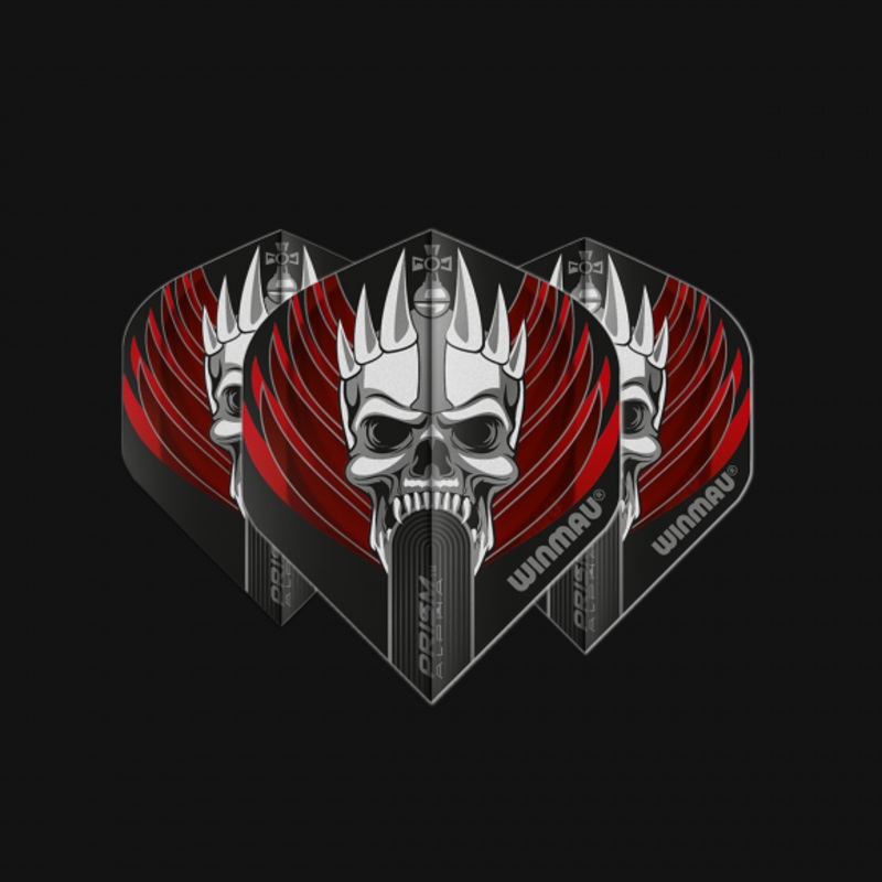 Prism Alpha Skull Black & Red Extra Thick Standard 100 Micron Poly metronic extra thick