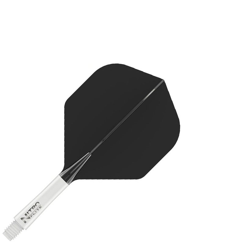 Red Dragon Nitro Flite Integrated Flight and Shaft System – No2 Short White & Black