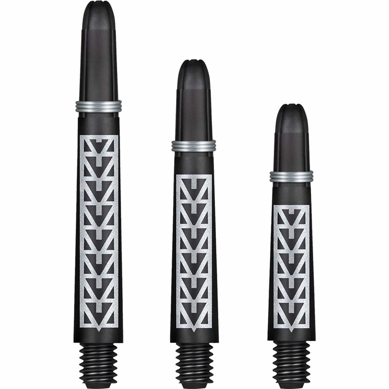 Shot Koi Carbon Dart Shafts – with Springs – Pakati White Short