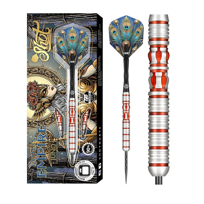 Shot Roman Empire Juno 90% Tungsten Steel Tip Darts 23 GRAM