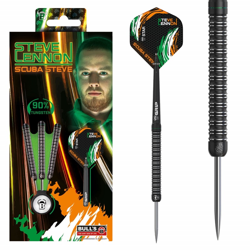 Steve Lennon Original 90% Tungsten Steel Tip Darts by Bulls 22 Gram