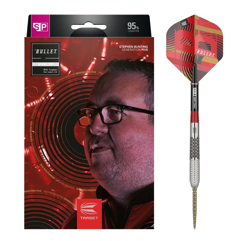 Target Darts Stephen Bunting Gen 5 SP 95% Tungsten Steel Tip Darts 18 GRAM