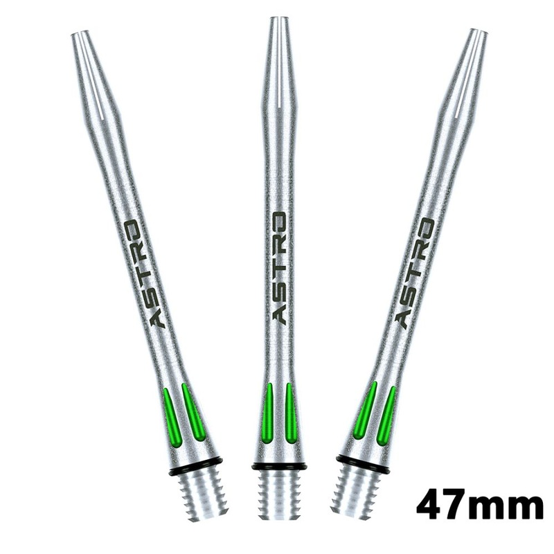 Winmau Astro Aluminium Dart Shafts Green Short – 35mm