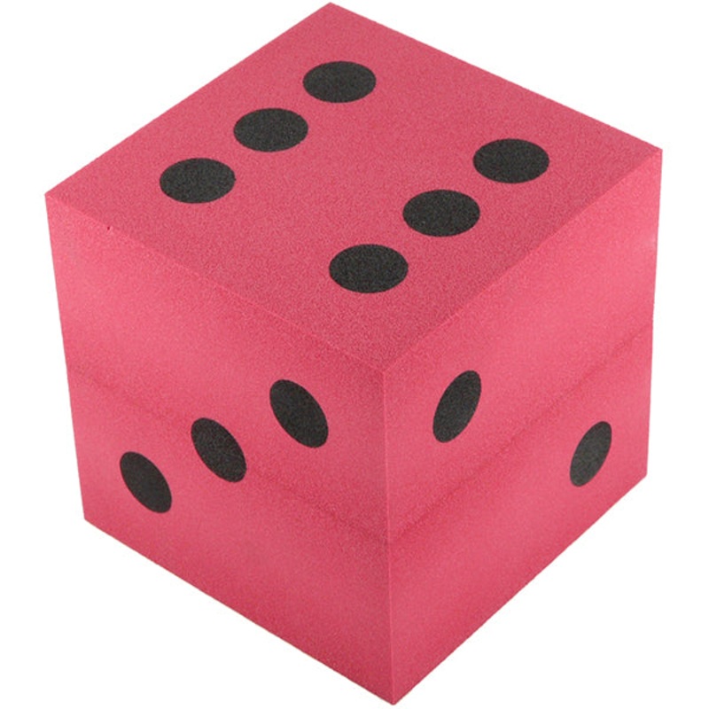100mm Foam Dice – Red