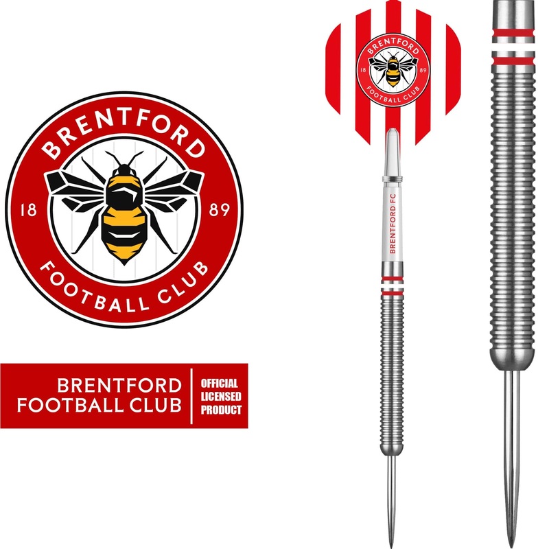 Brentford FC – Official Licensed – The Bees – Steel Tip Darts – Tungsten – 24g 24g