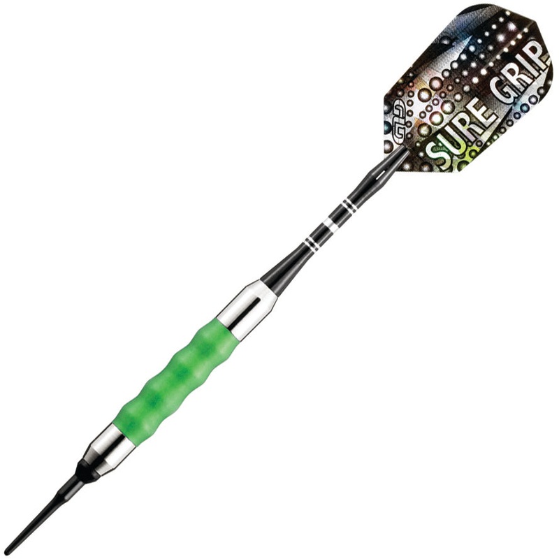 GLD Viper ure Grip Soft Tip Darts – 18gm Green