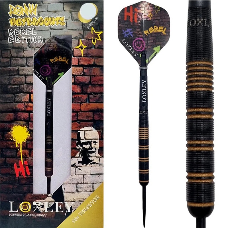 Loxley Ronny Huybrechts ‘Rebel Edition’ 90% Tungsten Steel Tip Darts 21 GRAM