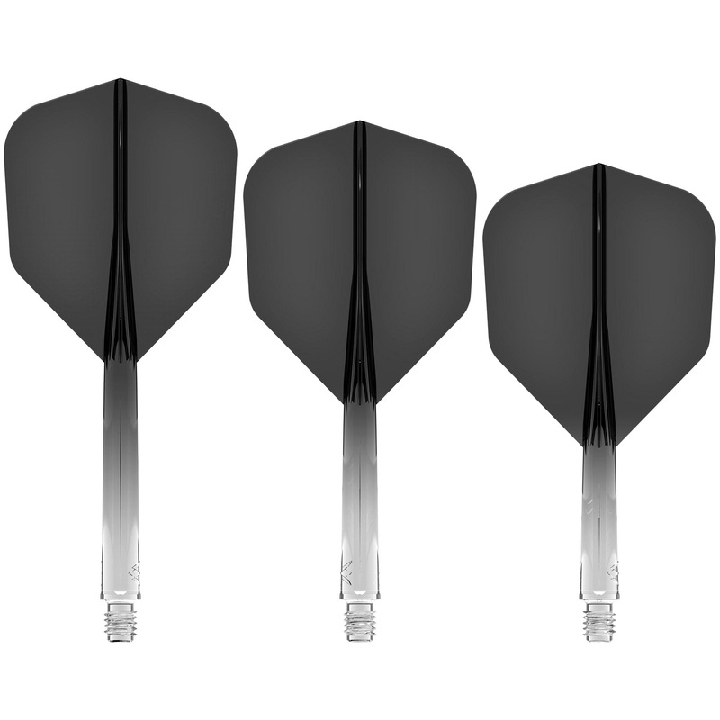 Mission Force 90 – New Moulded Flight & Shaft System – Standard No6 – Gradient – Transparent Black Medium