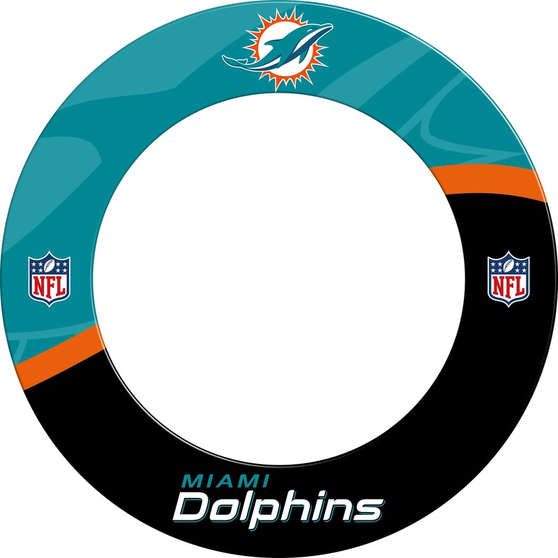 NFL – Dartboard Surround – Official Licensed – Miami Dolphins