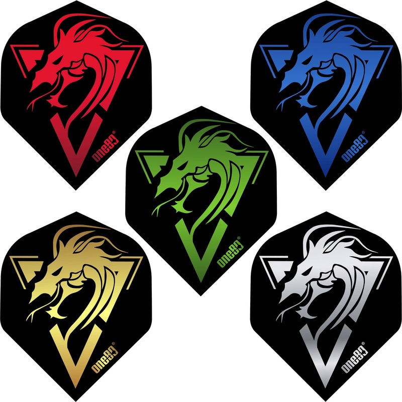 *One80 Dart Flights – 100 Micron – No2 – Std – Serpent Red