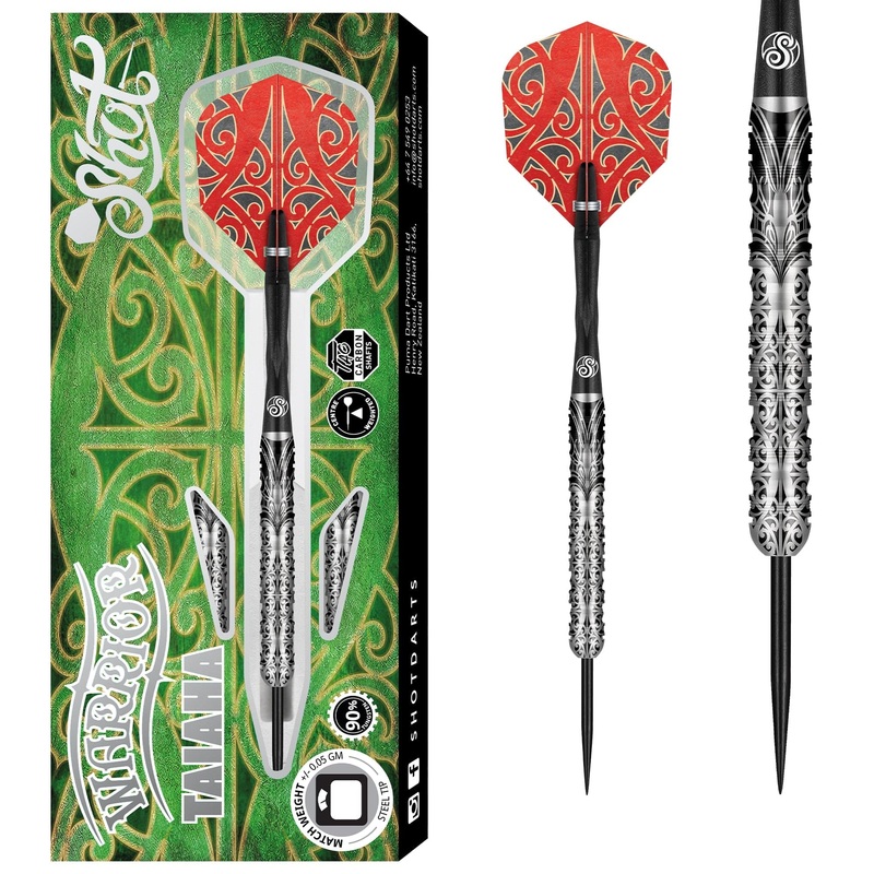 Shot Warrior Darts – Steel Tip – 90% Tungsten – Taiaha 21g