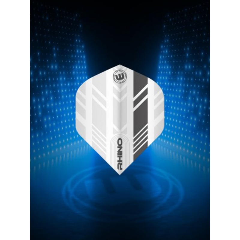 Winmau Rhino White with Grey Stripe Extra Thick Standard Standard 100 Micron Poly metronic extra thick