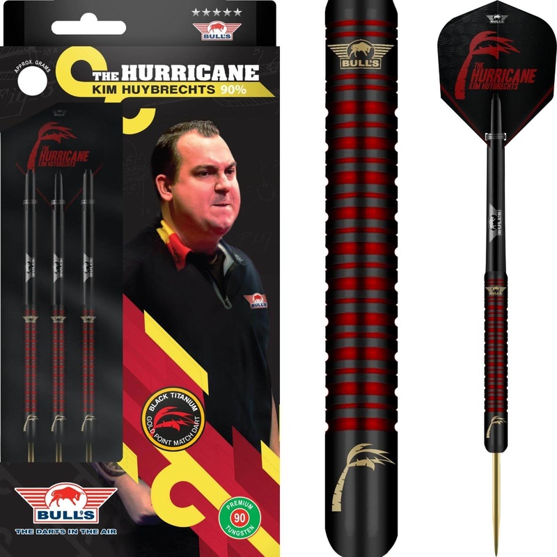 Bull’s NL – Kim Huybrechts Black Darts – Steel Tip – 90% Tungsten – 22g 23g 24g 22 grams
