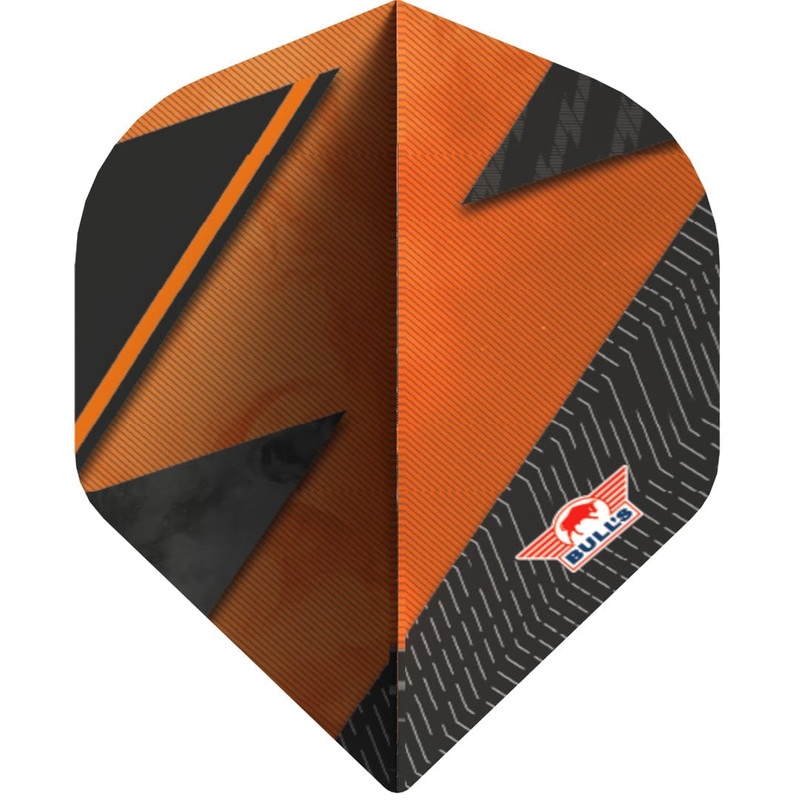 Bulls Series 100 Dart Flights – 100 Micron – Standard No2 – Lightning Orange