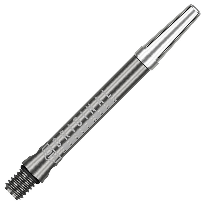 Dart World Top Spin V2 Dart Shafts – Medium Gun Metal