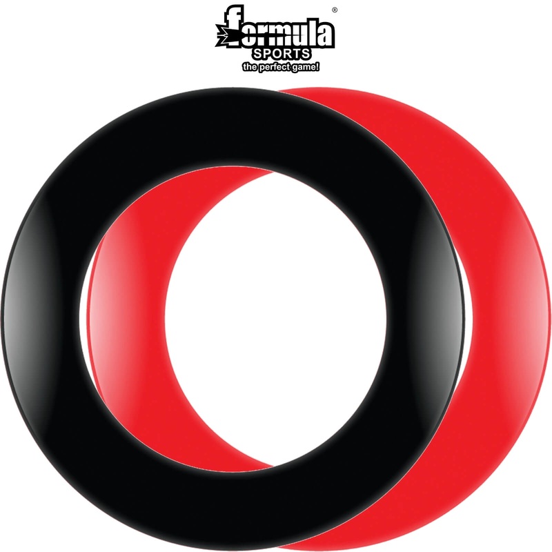 Formula Sports – 1 Piece Dartboard Surround – Black Red Black