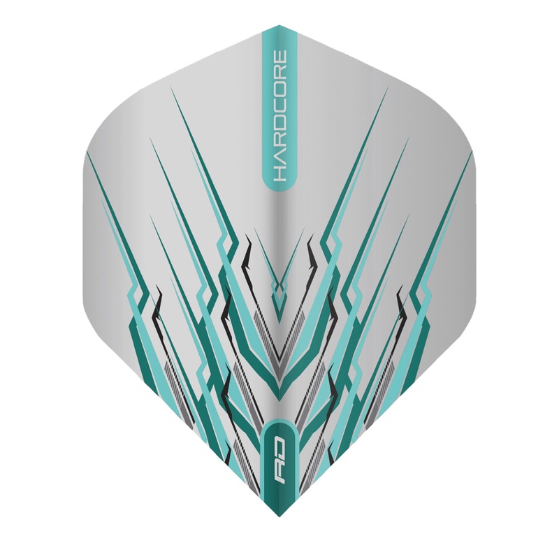 Hardcore Snakebite Light Blue Mohawk Standard Dart Flights by Red Dragon