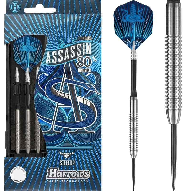 Harrows Assassin Darts – Steel Tip – Std – Ringed – 21g 21g