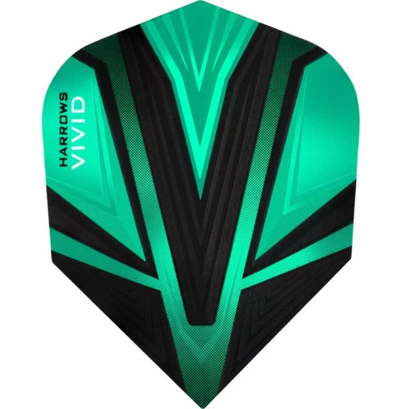 Harrows Vivid Jade Standard Dart Flights Standard 100 Micron Extra Strong