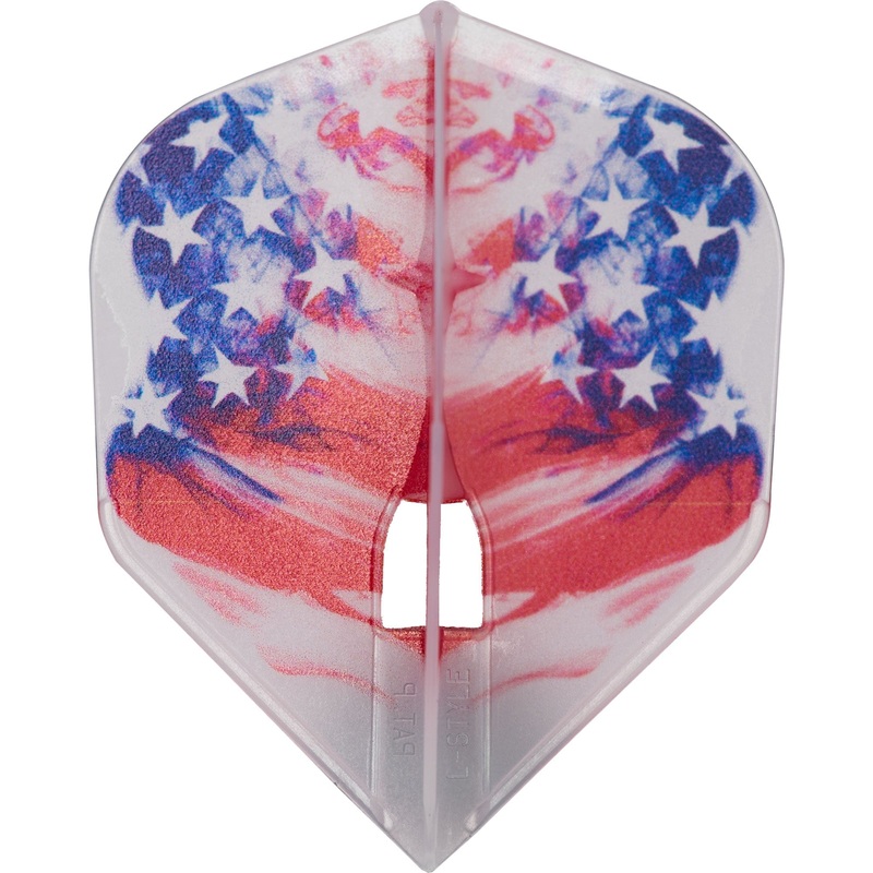 *L-Style – L-Flights – L3 Pro – Champagne Ring – Shape – American Flag v3 – Clear White