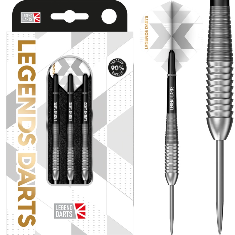 Legend Darts – Steel Tip – 90% Tungsten – Pro Series – V25 – Shark Bomb 22g