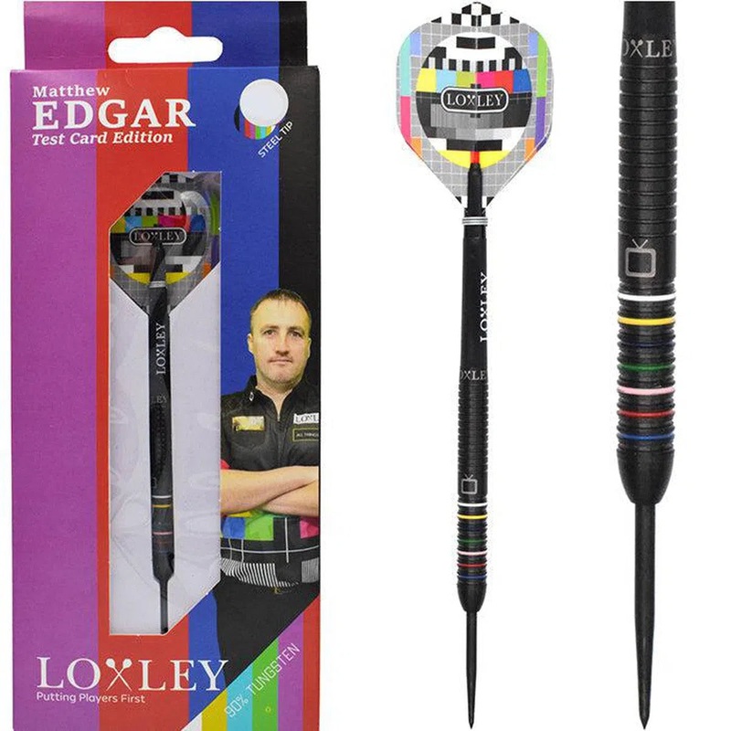 Loxley Mathew Edgar Test Card Edition 90% Tungsten Steel Tip Darts 21 GRAM