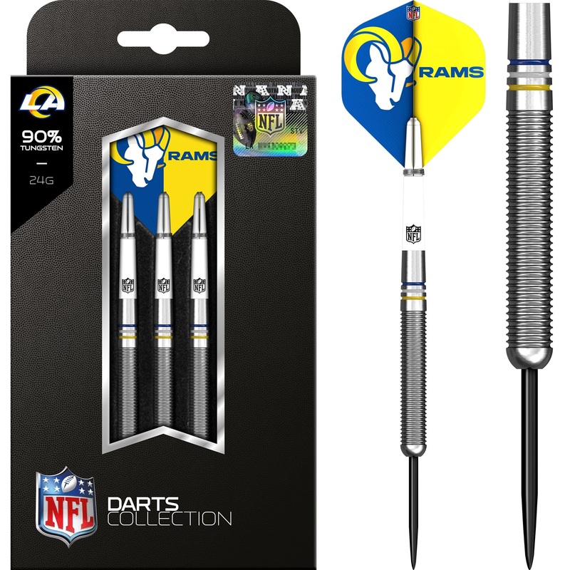 NFL – Steel Tip Tungsten Darts – Official Licensed – Los Angeles Rams – 24g 24g