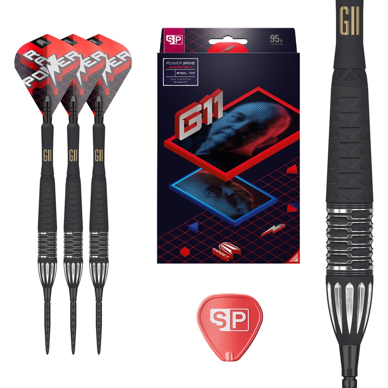 Phil Taylor Raw Power G11 95% Tungsten SP Steel Tip Darts by Target 22 Gram
