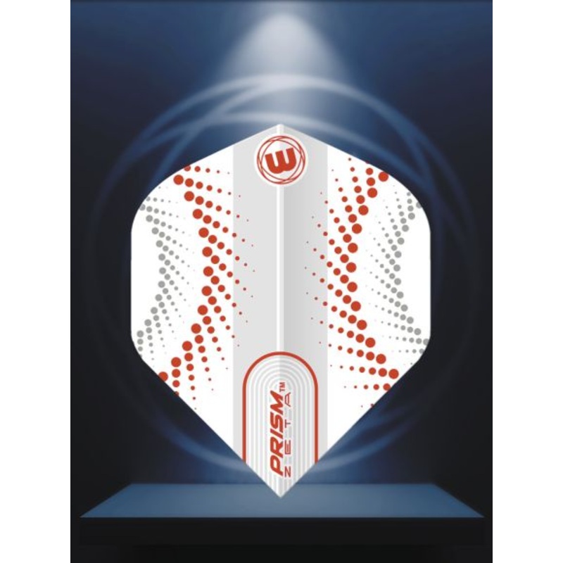 Prism Zeta White & Red Standard 100 Micron Poly metronic extra thick