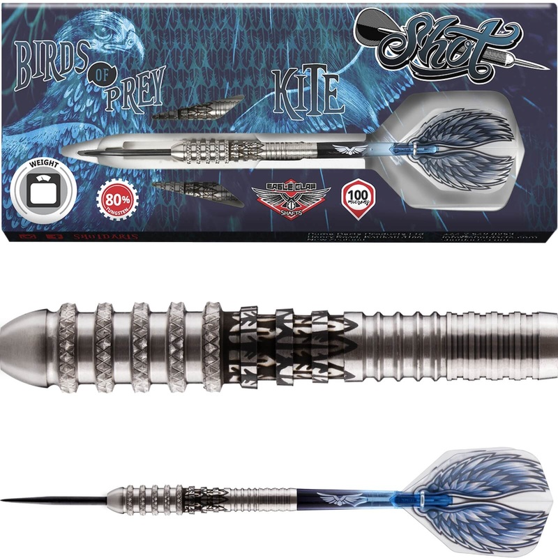 Shot – Birds of Prey Kite Darts – Steel Tip – 80% Tungsten – 21g 23g 25g 21 grams