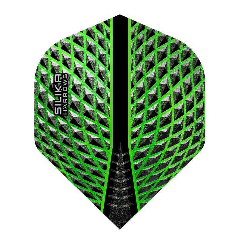 Silika No2 Standard Green Dart Flights by Harrows