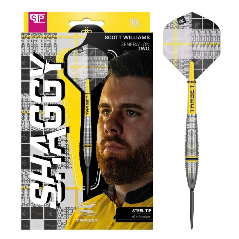 Target Darts Scott Williams Gen 2 SP 90% Tungsten Steel Tip Darts 23 GRAM