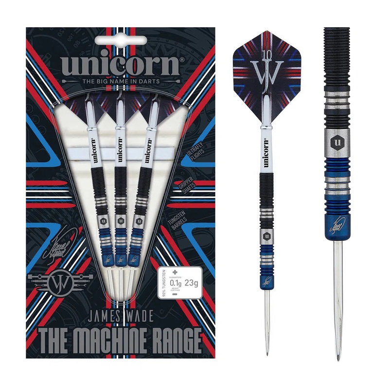 Unicorn James Wade The Machine Two Tone 90% Tungsten Steel Tip Darts 21 GRAM