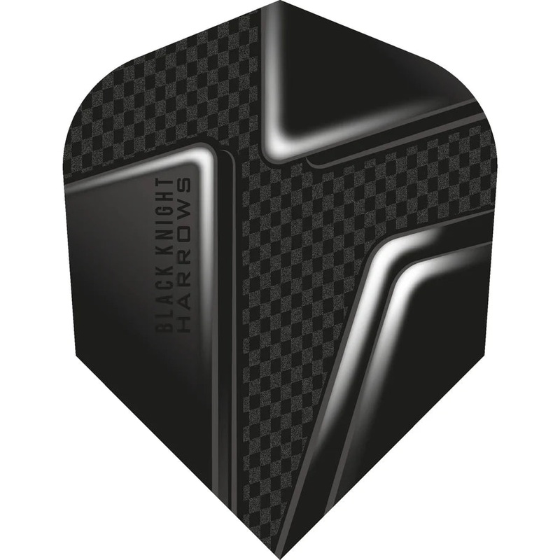 Harrows Prime Black Knight Standard Dart Flights Standard 100 Micron Extra Strong