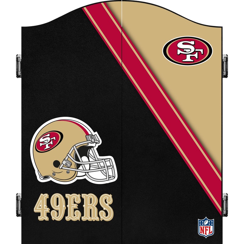 NFL – Dartboard Cabinet – Official Licensed – San Francisco 49ers