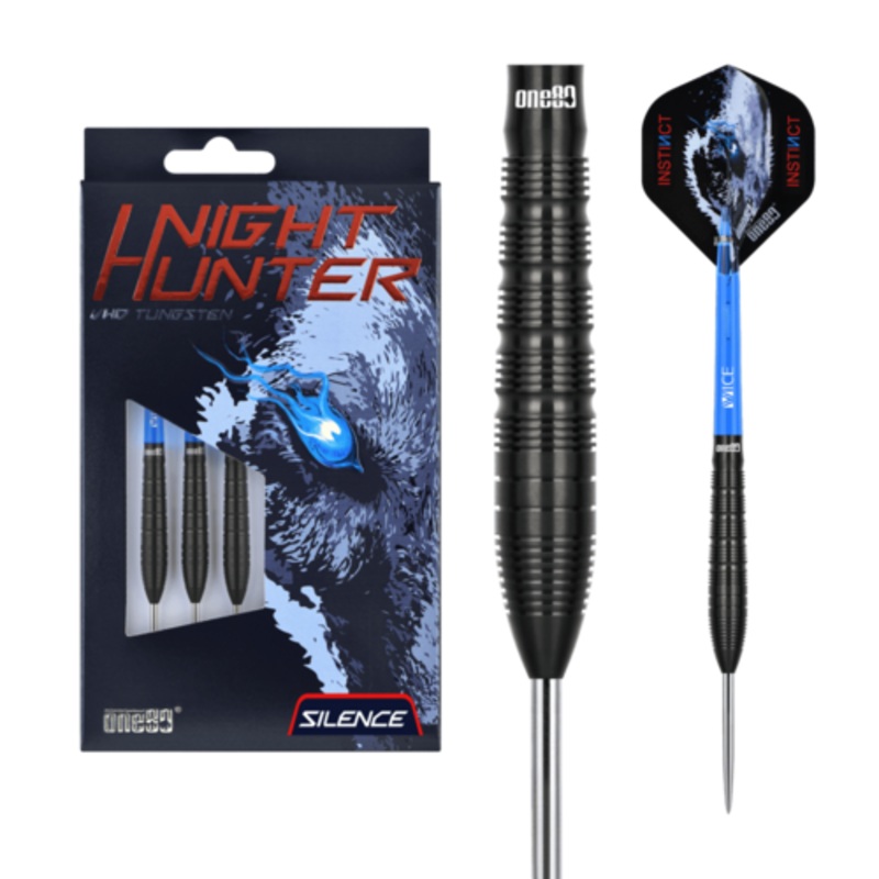One80 Night Hunter Silence 22 gram 90% Tungsten Steel Tip Dart Set