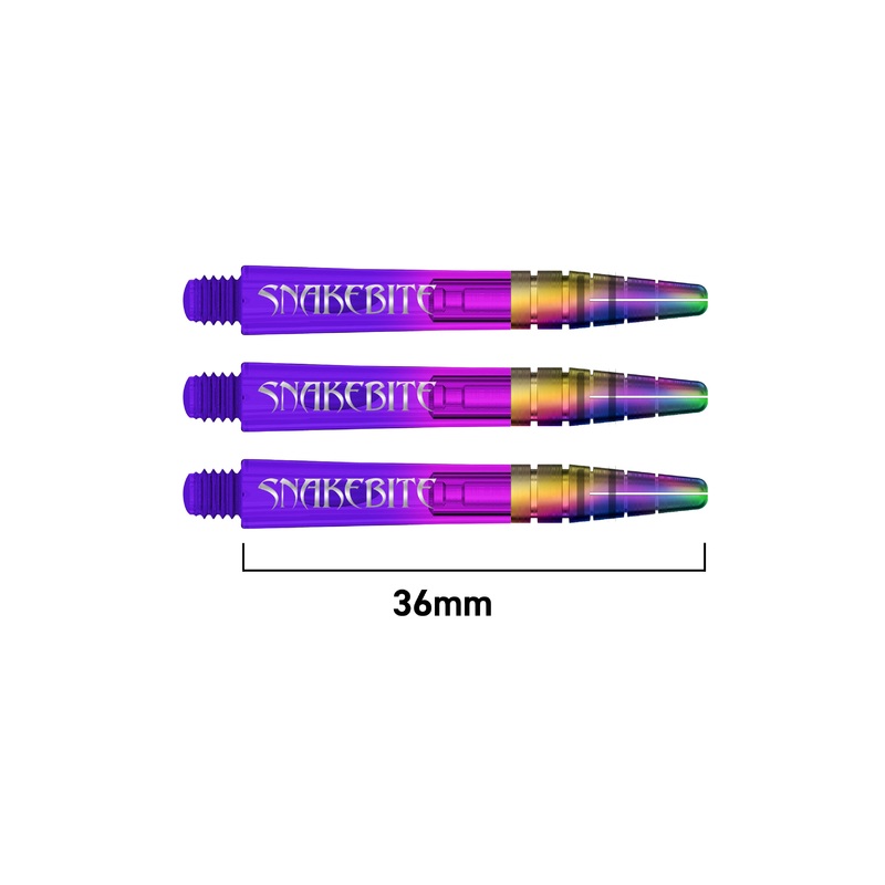 Peter Wright Snakebite Nitro Ionic Shafts Short Purple