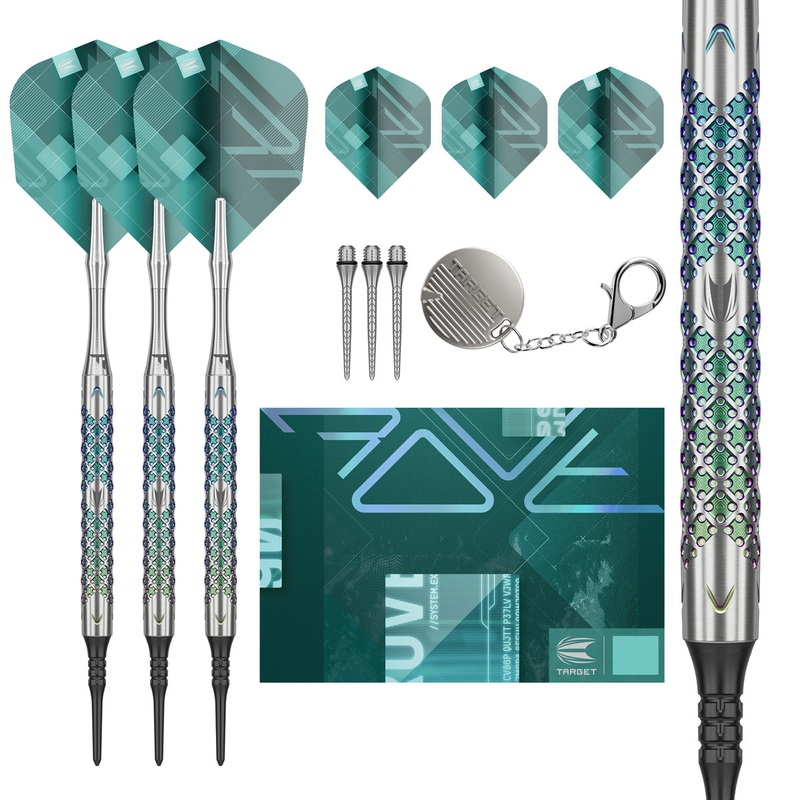 Rove 10 90% Tungsten Soft Tip Darts by Target 18 Gram