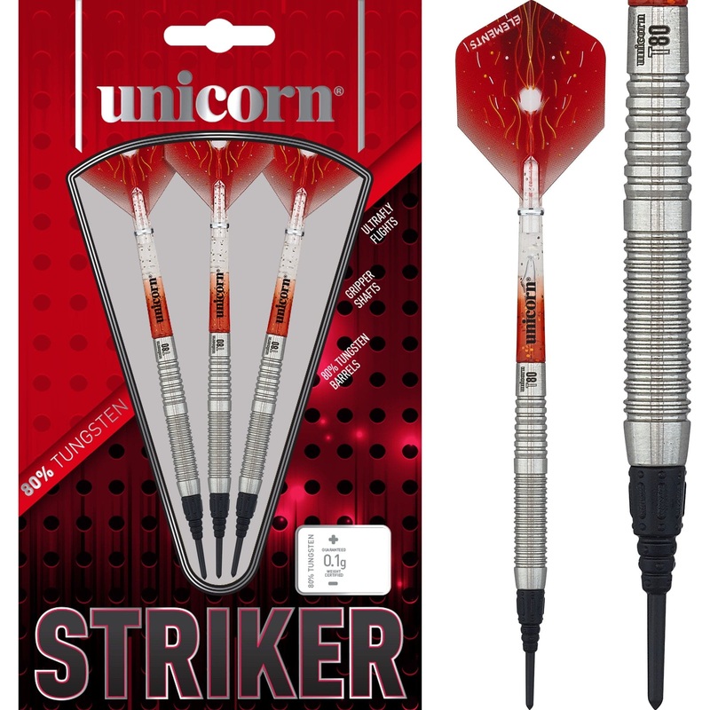Unicorn T80 Darts – Core XL – Soft Tip – S6 – Striker 21g