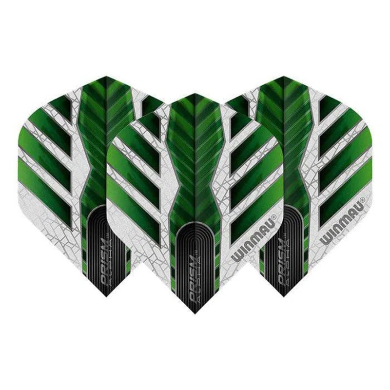 Winmau Prism Alpha Extra Thick Standard Green & White Flights