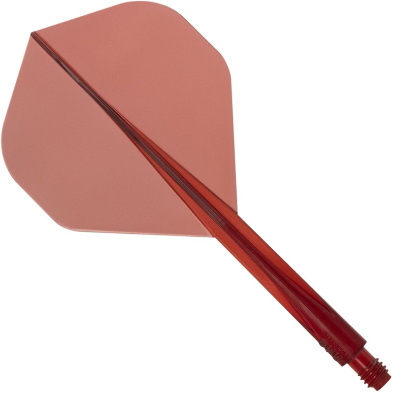 Condor AXE Dart Flights – Standard – Clear Red Short