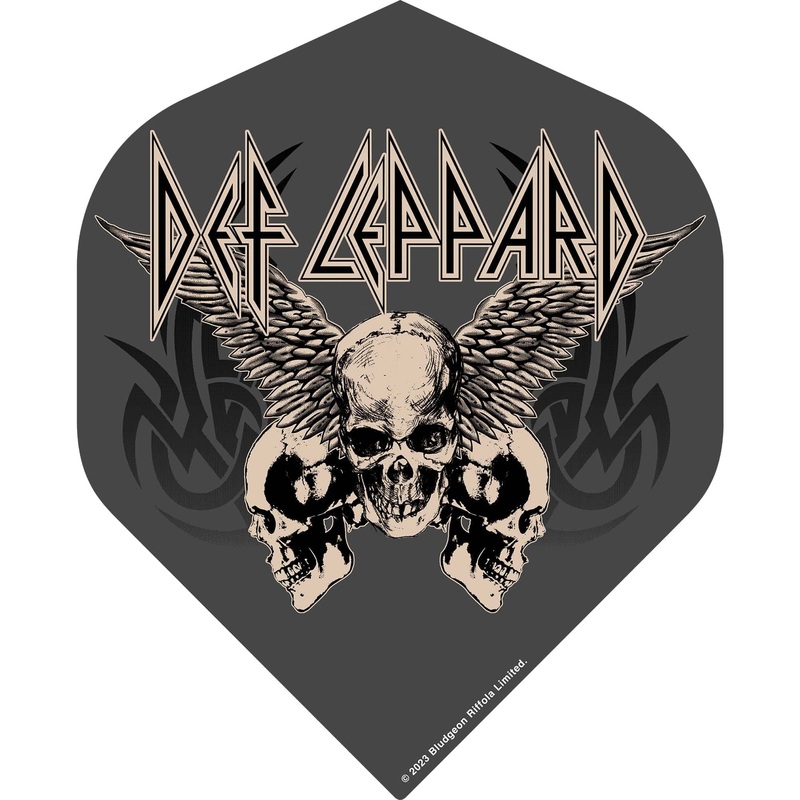 *Def Leppard Dart Flights – Official Licensed – 100 Micron – No2 – Std – F1 – Skulls with Wings