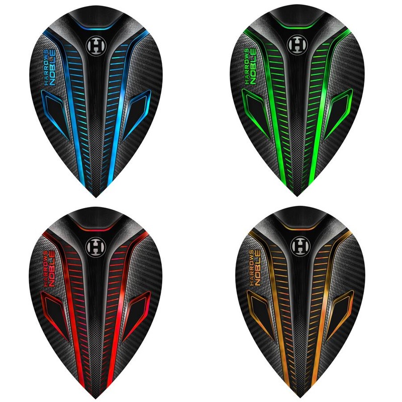Harrows Noble Pear Dart Flights – 25 SETS Aqua