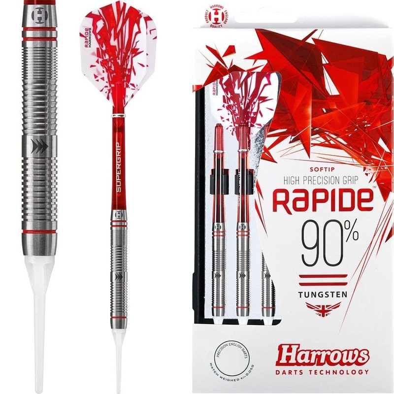*Harrows Rapide Darts – Soft Tip – Style B – Ringed 16g