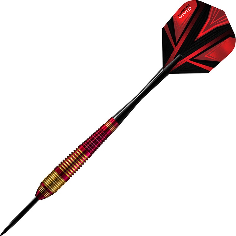 Harrows Vivid Red Steel Tip Darts – 24gm