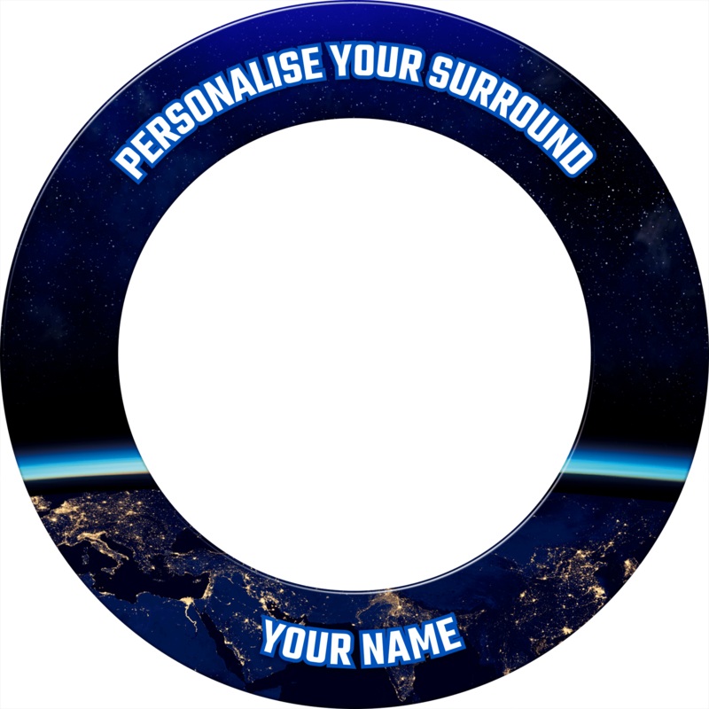 Mission Dartboard Surround – Heavy Duty – Design Collection – Earth at Night Default Title