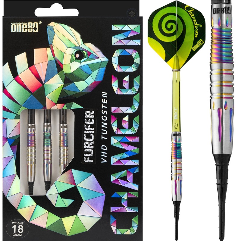 One80 Chameleon Darts – Soft Tip Tungsten – Furcifer 18g