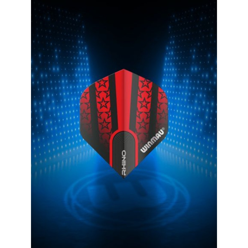 Prism Alpha Red with Black Stars Extra Thick Standard 100 Micron Poly metronic extra thick