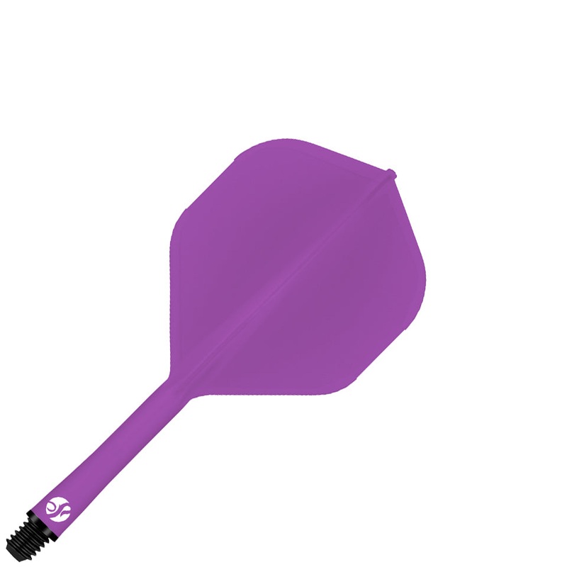 Shot Flight Deck Dart Flight and Shaft System – Standard Short Purple