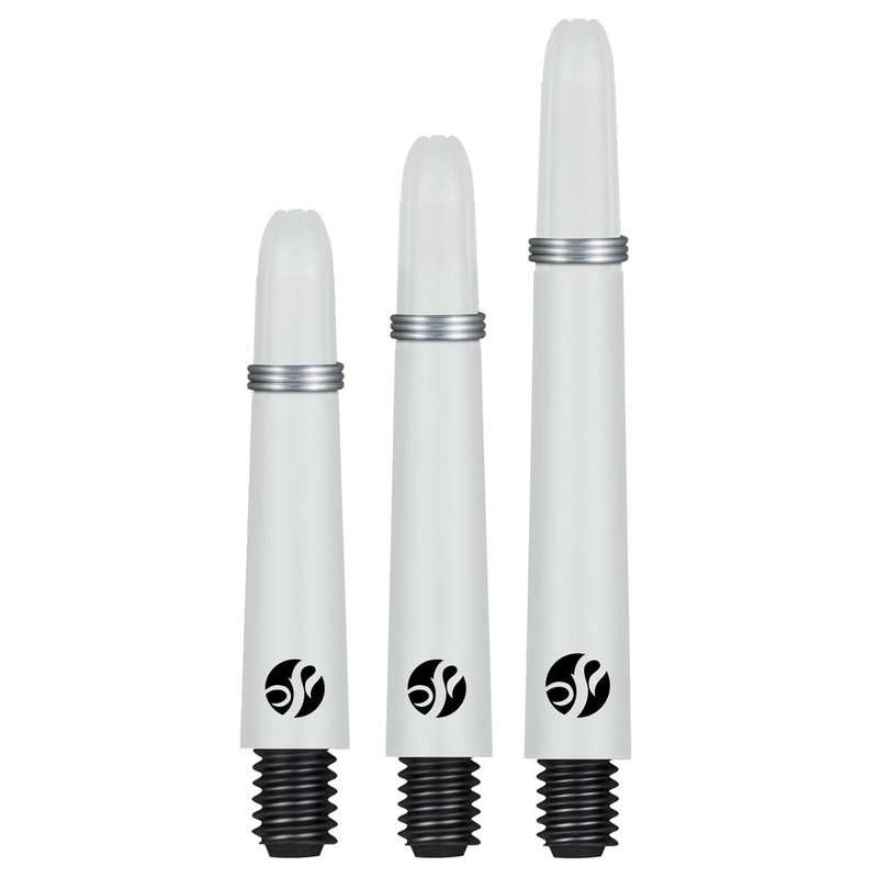 Shot Koi Carbon Dart Shafts – with Springs – White Short